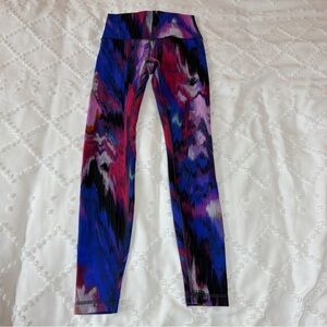 Lululemon Women’s Wunder Train High-Rise Tights Digital Current Pink Multi Sz 6